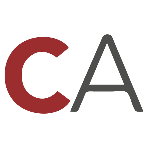 Red C with charcoal A emblem